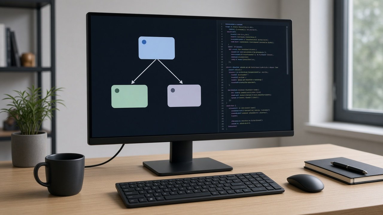 Monitor showing an API integration workspace